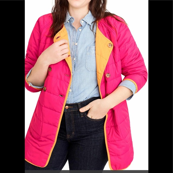 j crew reversible puffer jacket